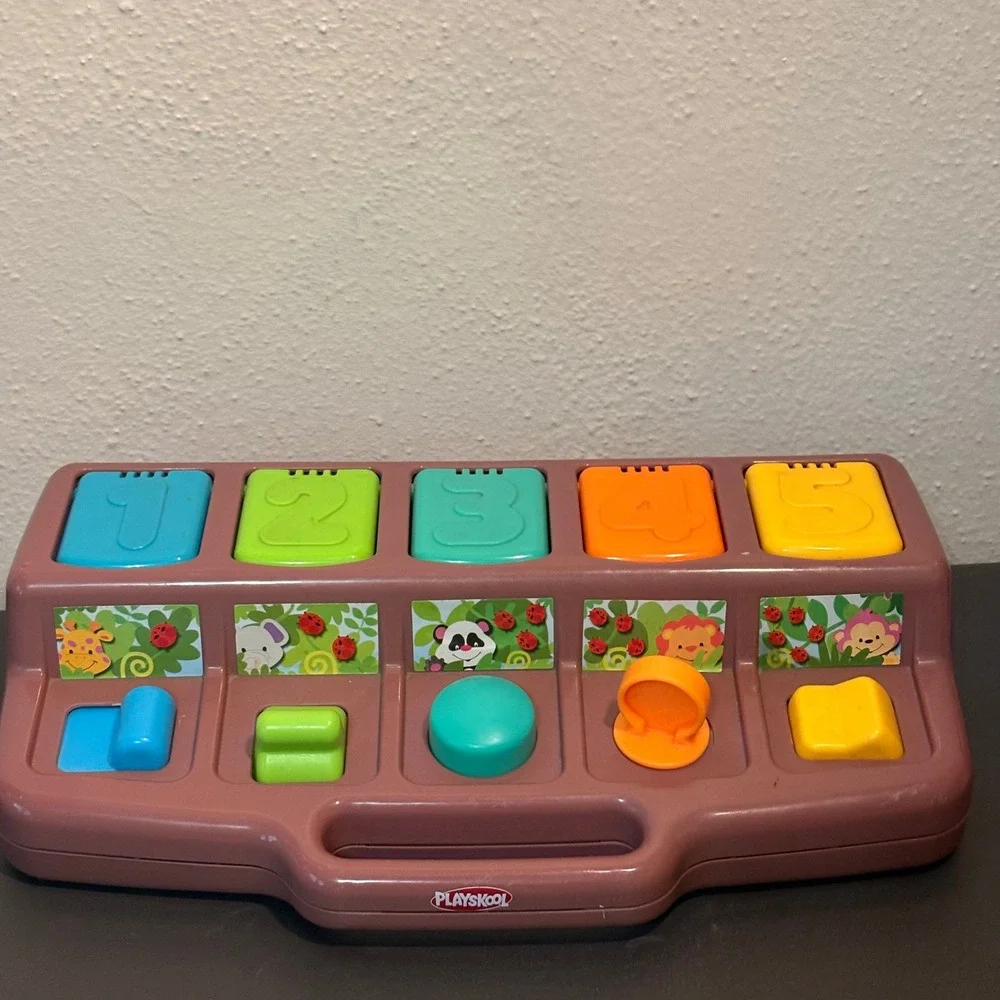 Playskool Busy Poppin Pals Kids OS Purple Excellent Vintage 1995 Toy 06205